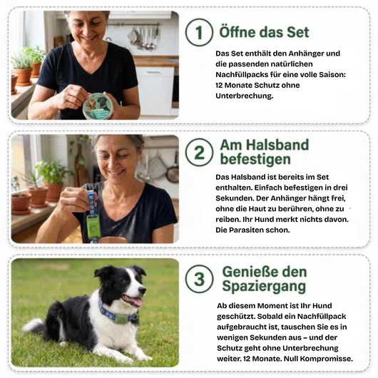 Natürlicher Zeckenschutz Anhänger für Hunde