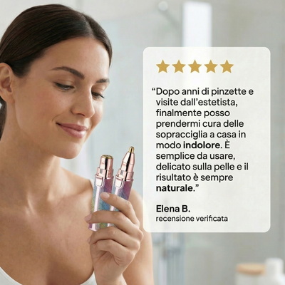 Epilatore di Precisione Viso e Sopracciglia 2-in-1